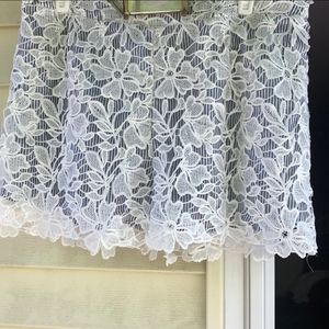 Adiva Floral and Navy stripped shorts